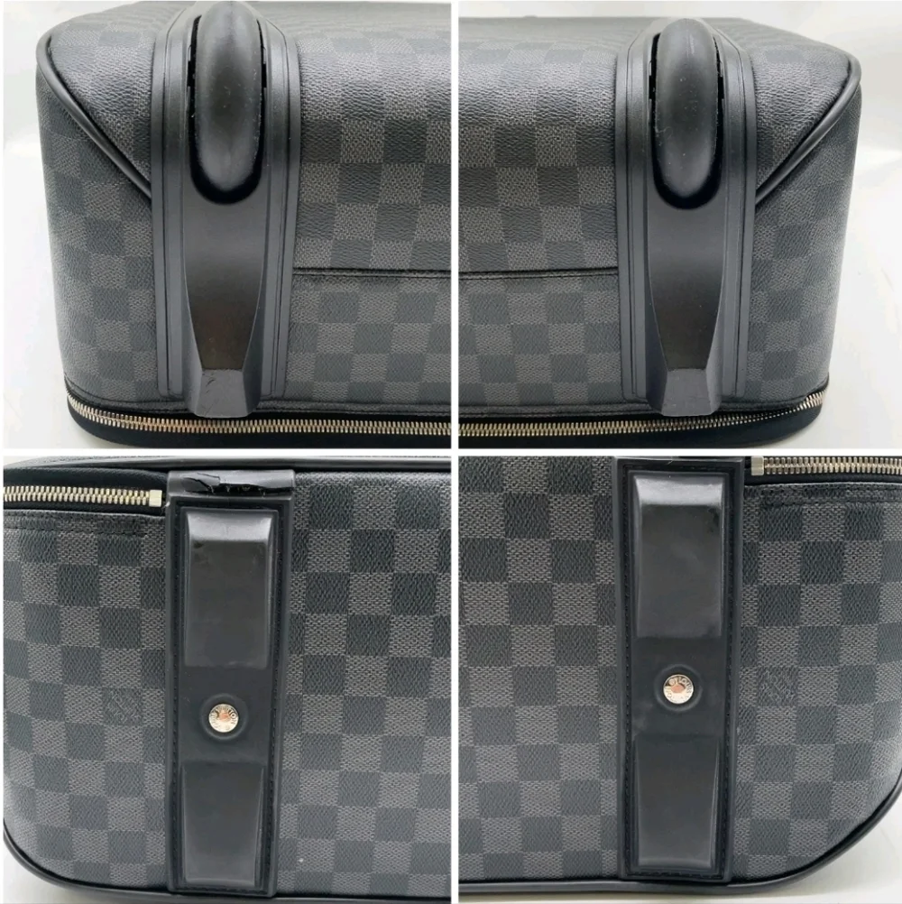 Louis Vuitton Damier Graphite Pegasus 55 Checkered Travel Luggage